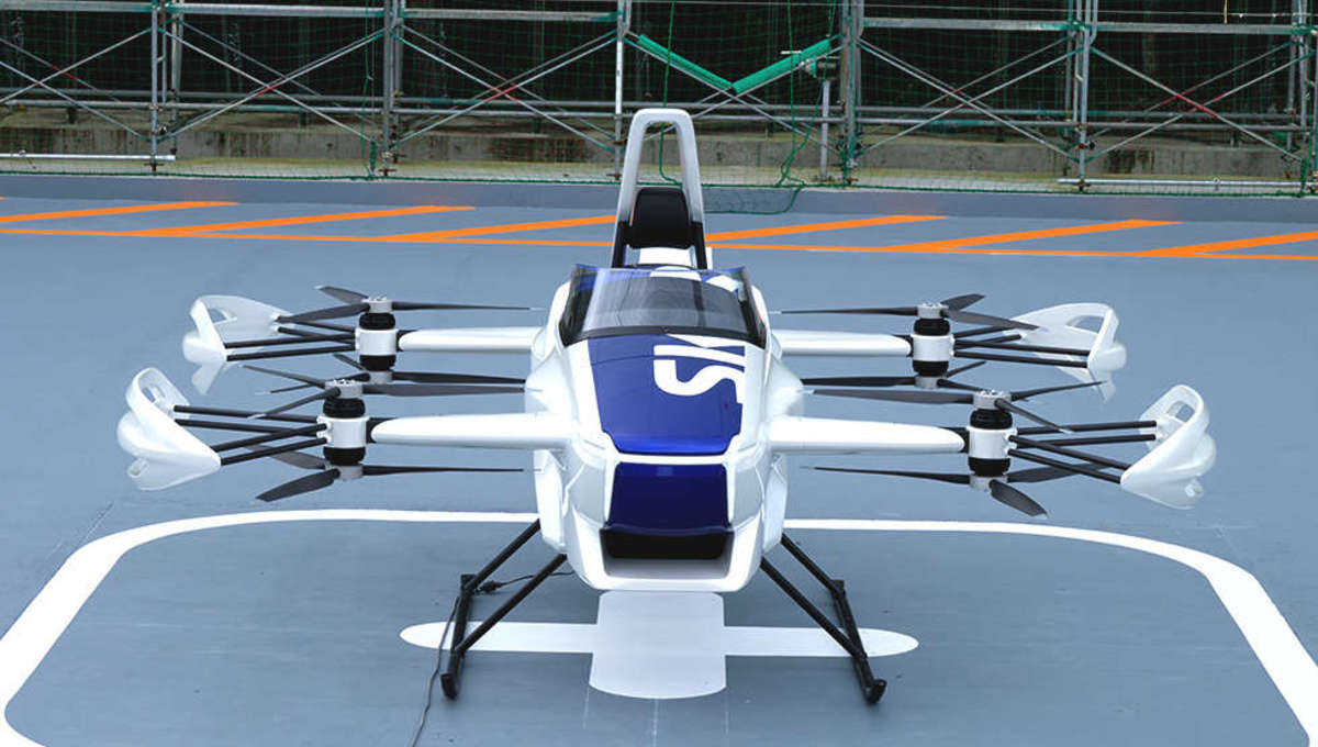 Japanska tvrtka prvi put uspješno testirala leteći automobil s posadom
