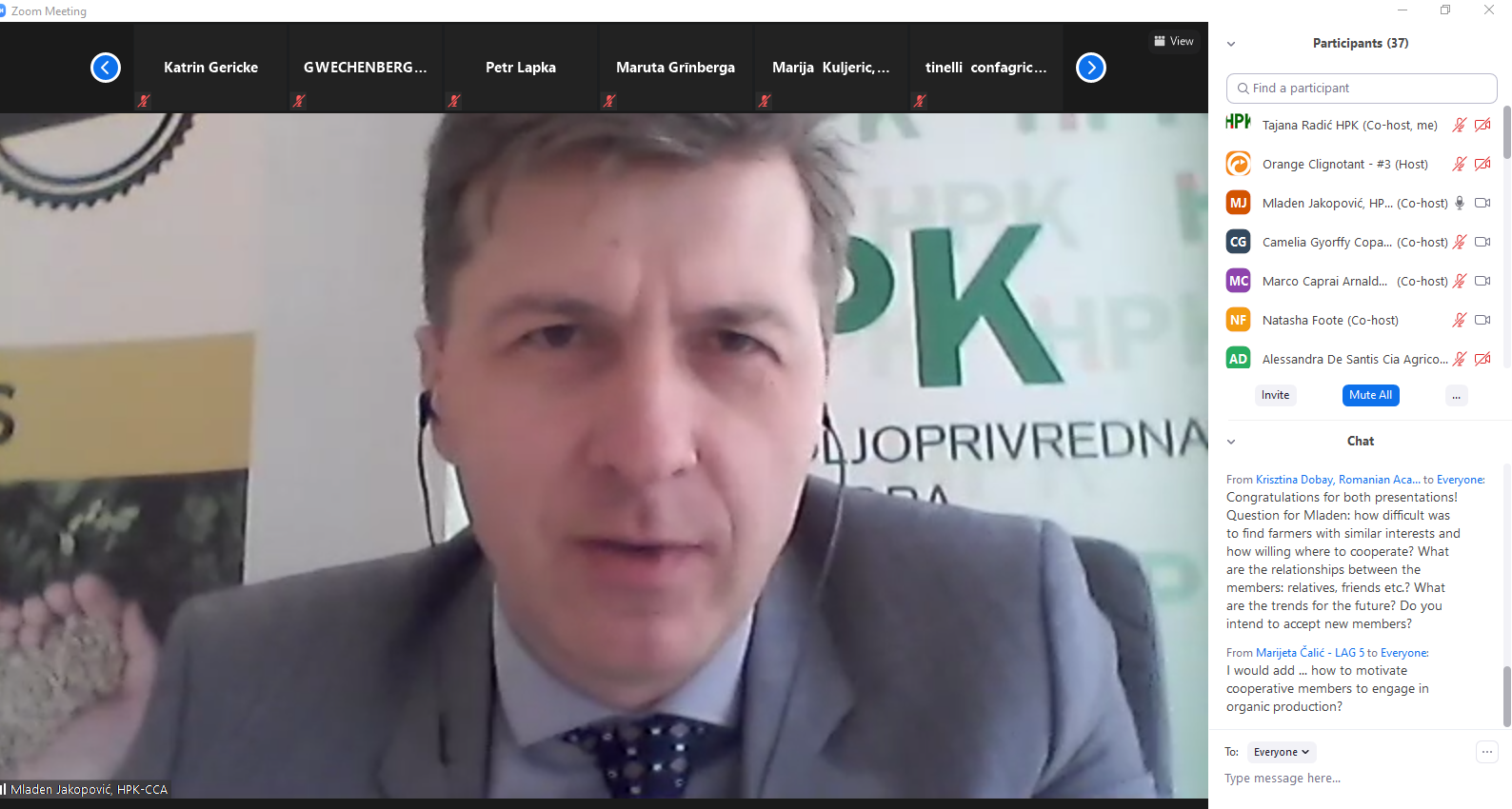Predsjednik HPK održao prezentaciju o ekološkoj proizvodnji na radionici COPA-COGECA