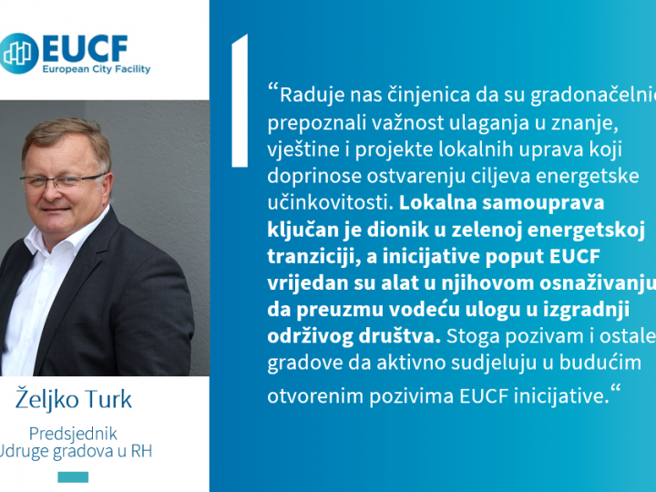 Treći poziv EUCF inicijative gradovima – prijavite se za podršku u izradi investicija za energetsku tranziciju!
