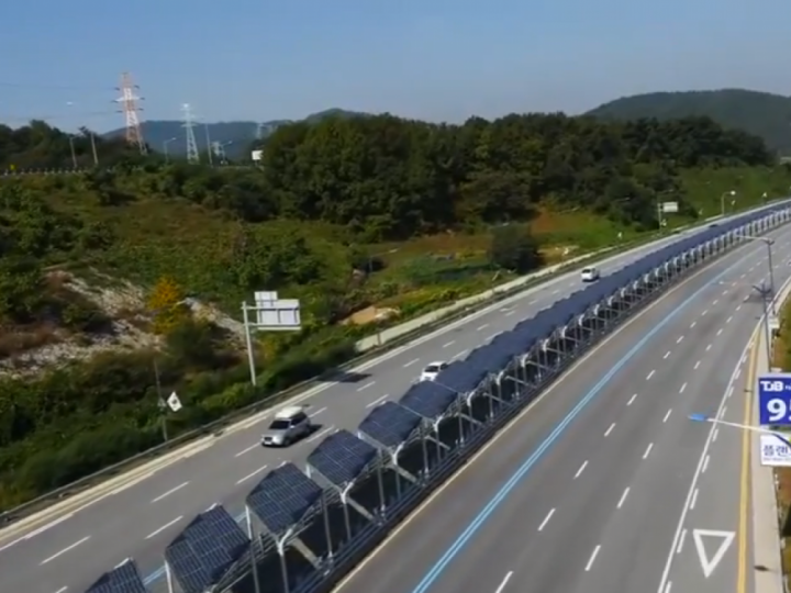 Solarni paneli prekrivaju biciklističku stazu u Južnoj Koreji