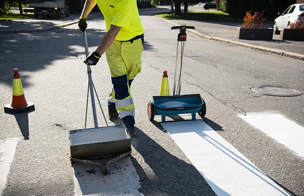 Helsinki koristi biorazgradivu smjesu za označavanje cesta