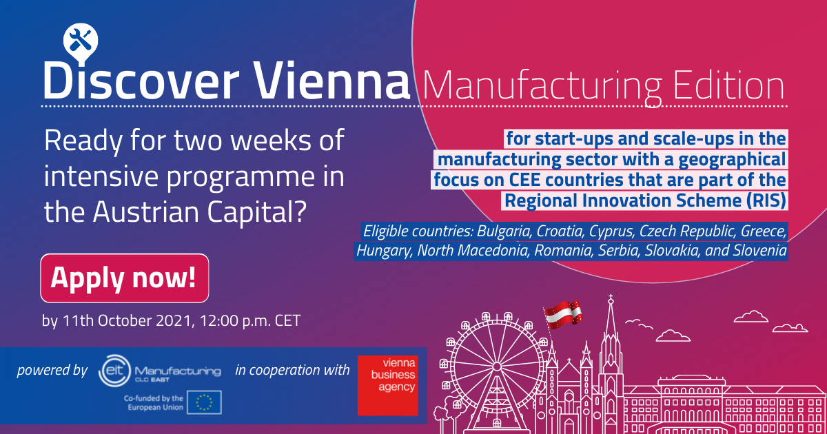 Prijavite se na dvotjedni program u Beču za mlada poduzeća u području proizvodnje