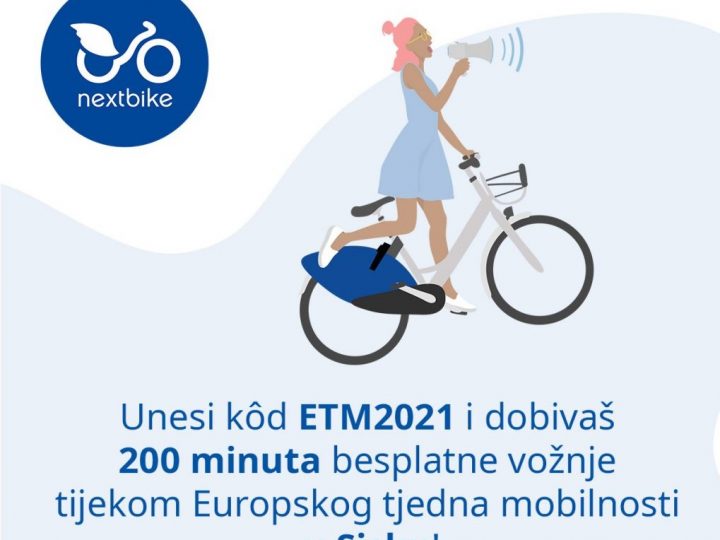 Grad Sisak i Nextbike daruju 200 minuta besplatnog korištenja bicikala povodom Europskog tjedna mobilnosti