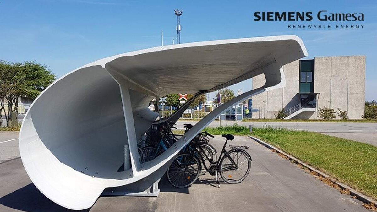 Siemens Gamesa pretvara danske propelere vjetroturbina u skloništa za bicikle