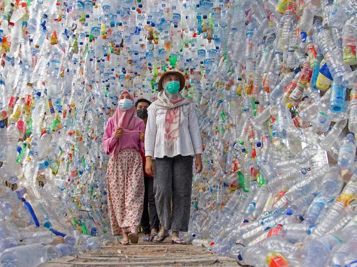 Doživite život kao riba koja prolazi kroz ovaj plastični tunel od plastike za jednokratnu upotrebu