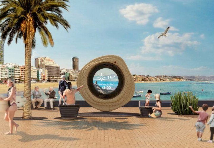 Digitalna meteorološka stanica u Španjolskoj izgleda kao drveni prsten