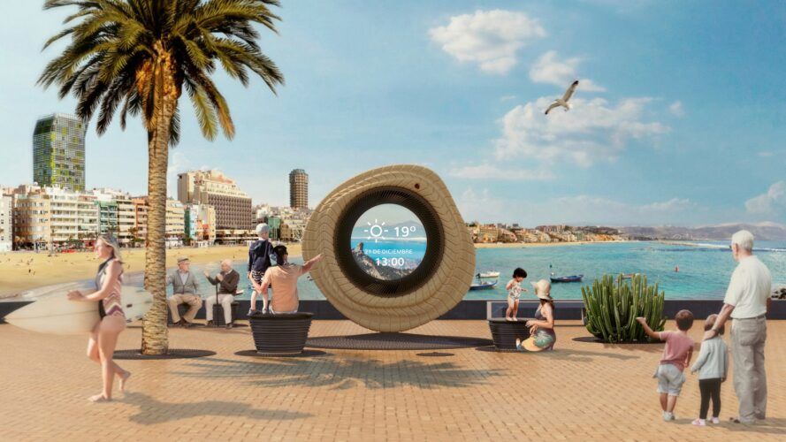 Digitalna meteorološka stanica u Španjolskoj izgleda kao drveni prsten