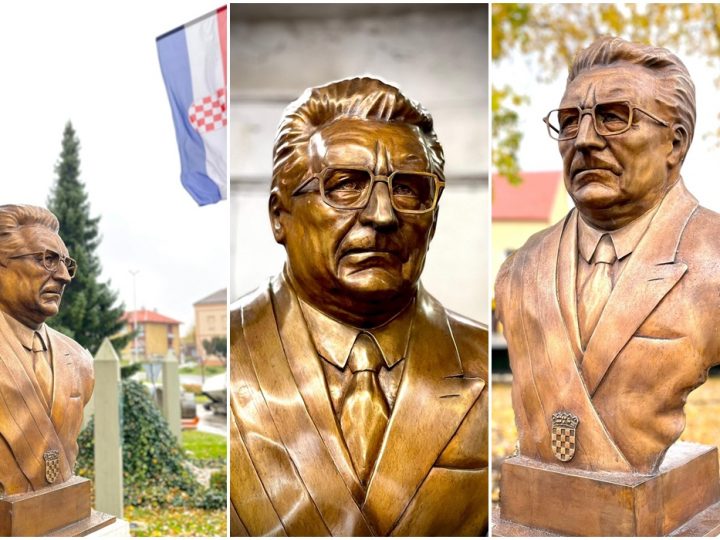 Spomenik dr. Tuđmanu u Murskom Središću odliven je od čahura metaka