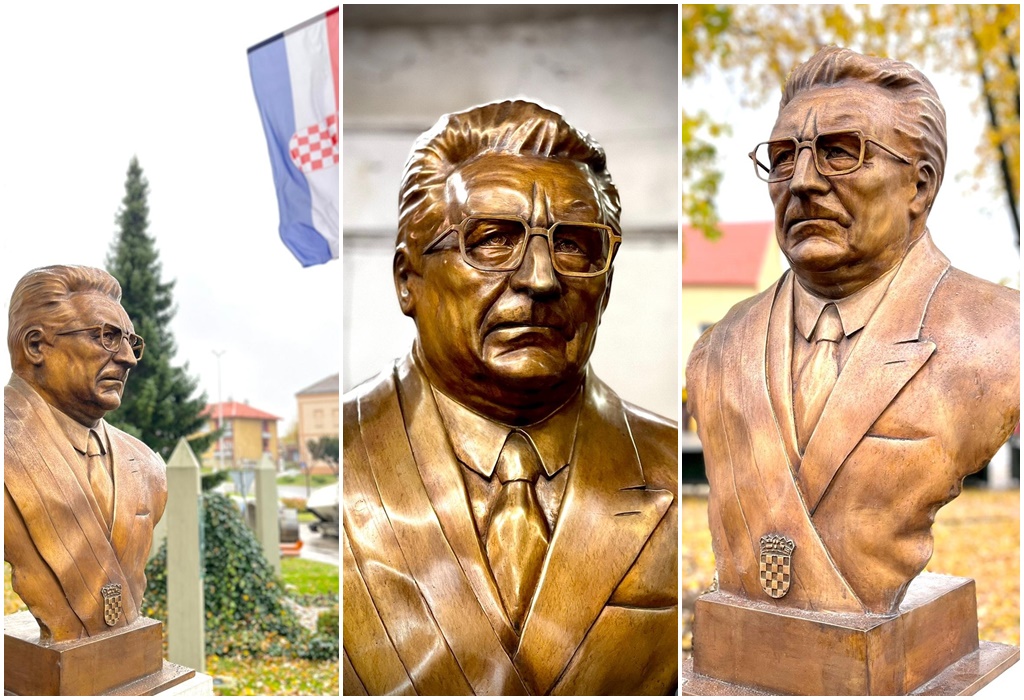Spomenik dr. Tuđmanu u Murskom Središću odliven je od čahura metaka
