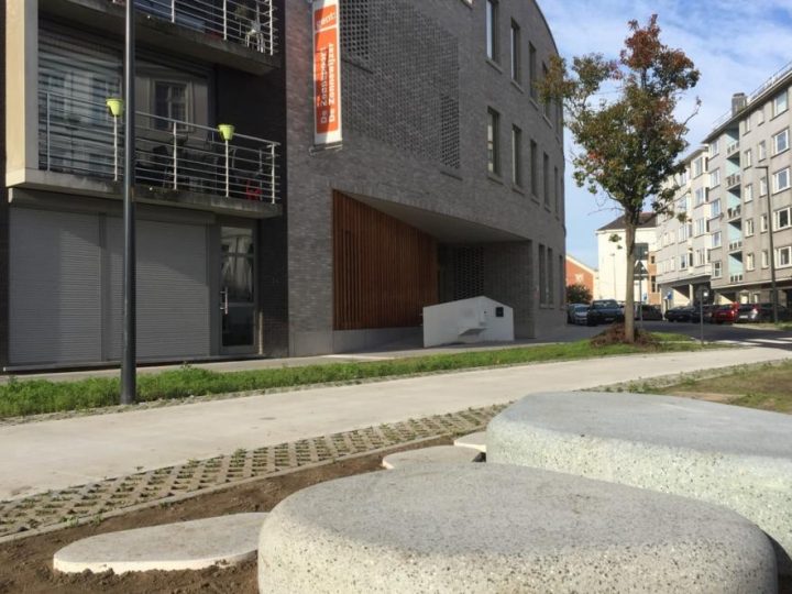 Novi urbani namještaj u Gentu smanjuje emisiju CO2 iz betona za 65%