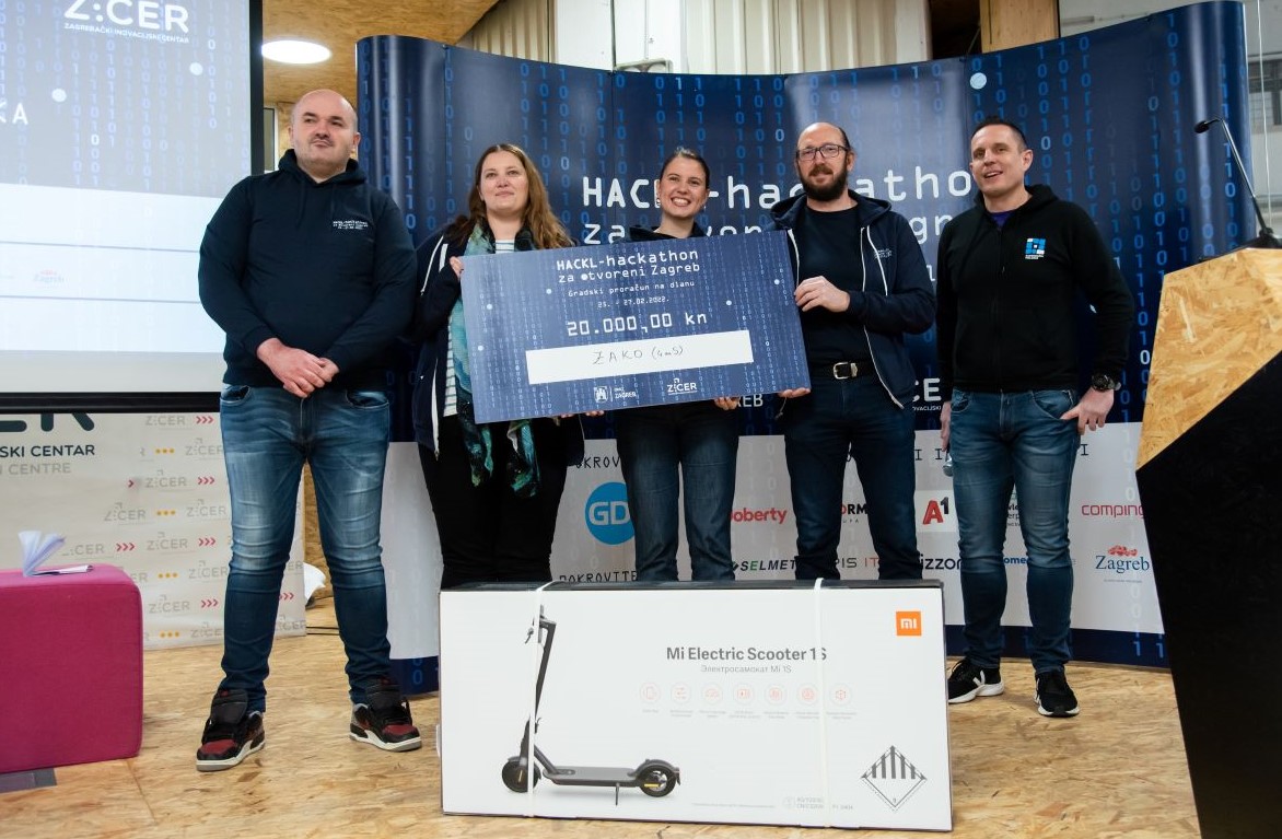 Proglašeni pobjednici HACKL-a-hackathona za otvoreni Zagreb