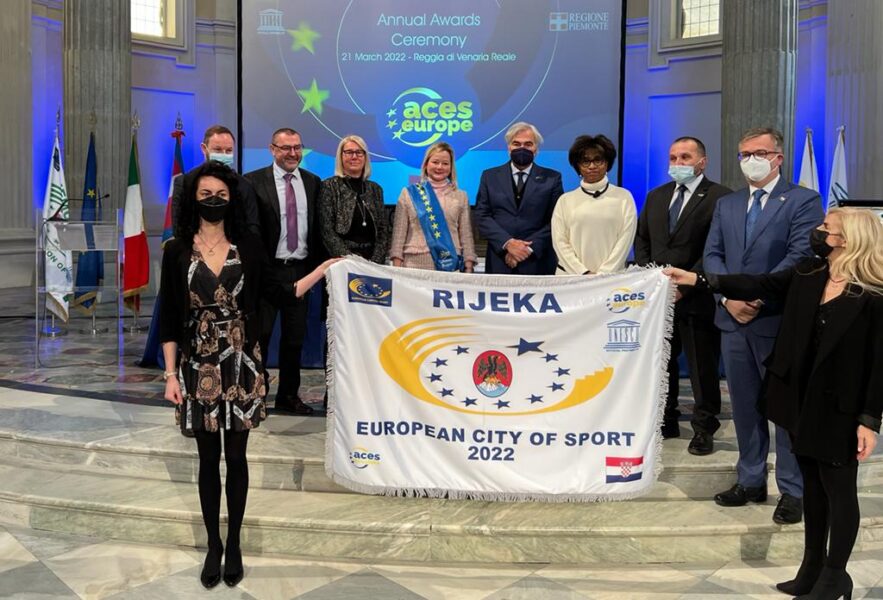 Rijeci je u Torinu dodijeljena titula Europski grad sporta za 2022. godinu