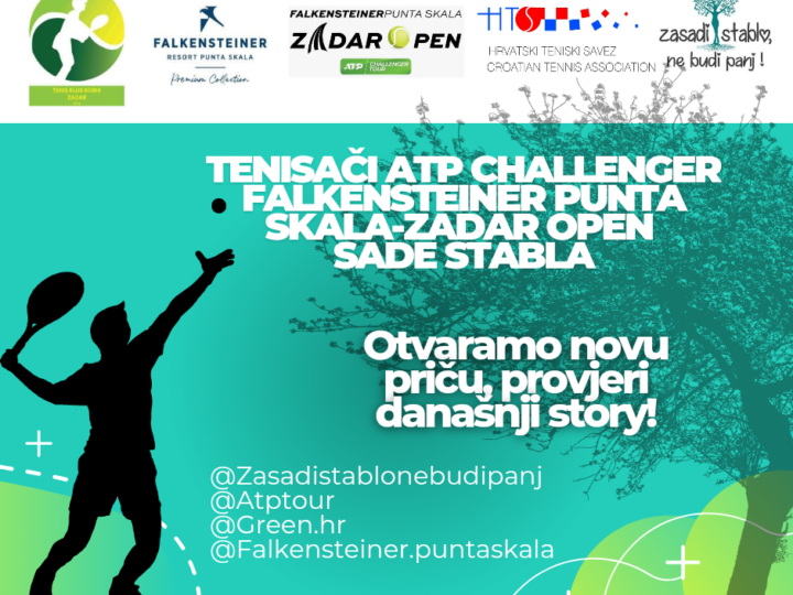Najava sadnje stabala uz pomoć tenisača na ATP Falkensteiner Punta Skala – Zadar Openu