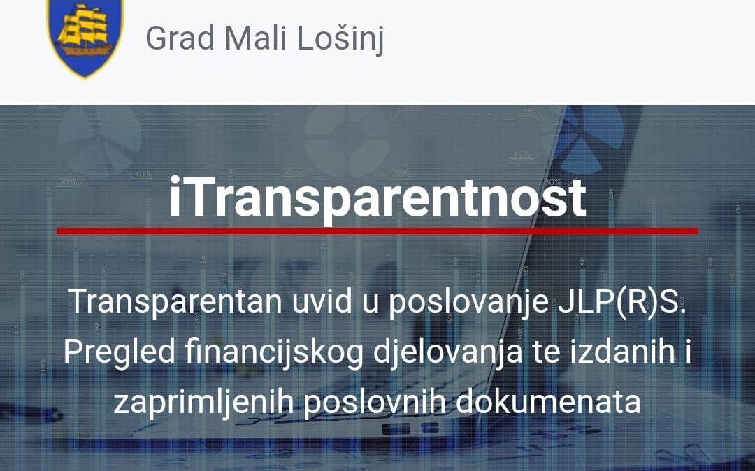 Putem online aplikacije iTransparentnost u potpunosti su vidljive sve isplate iz gradskog proračuna
