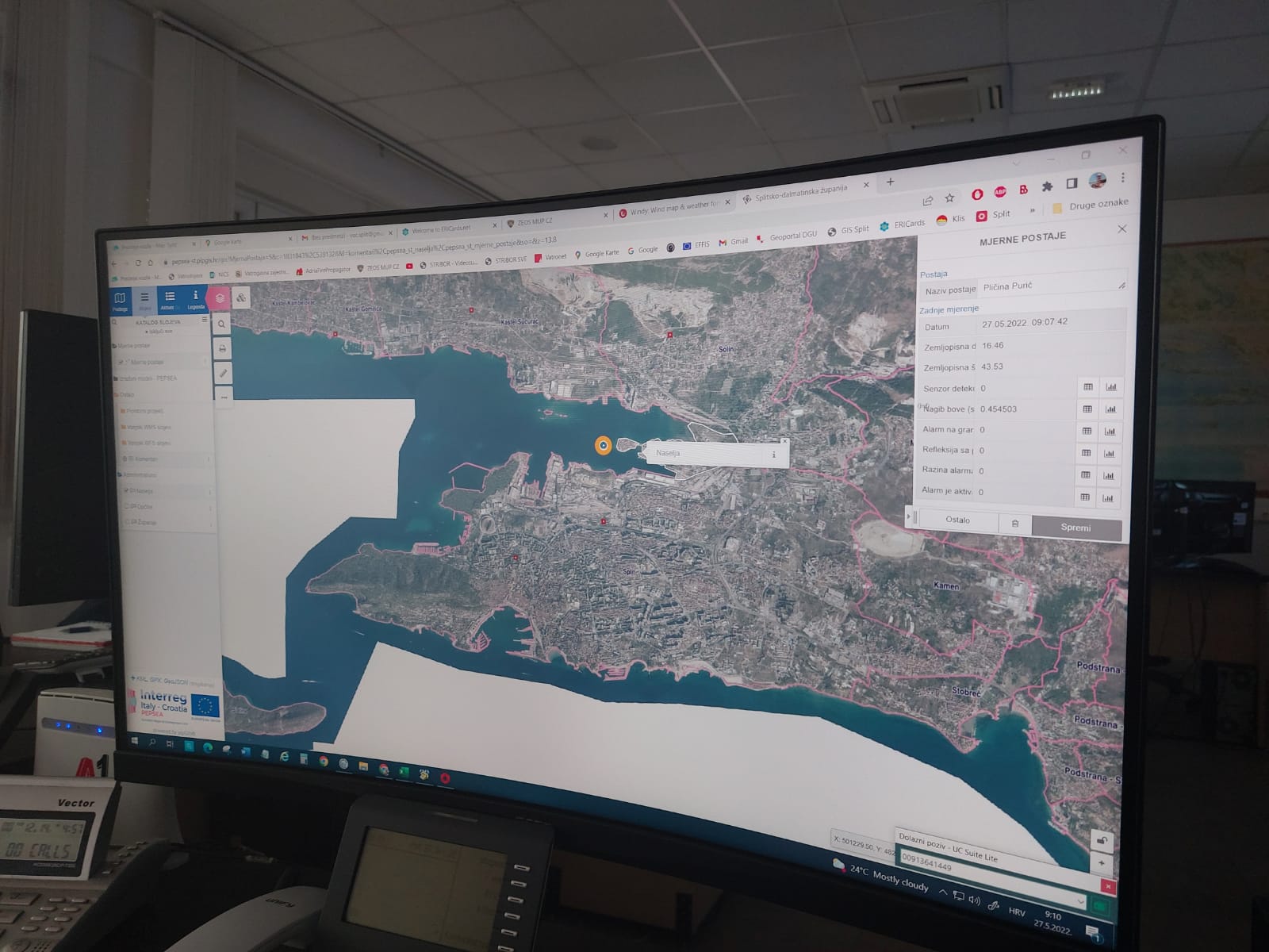 U sklopu PEPSEA projekta, tvrtka Promet i prostor je izradila prvi WebGIS sustav za upravljanje onečišćenjem mora u zatvorenim dijelovima mora