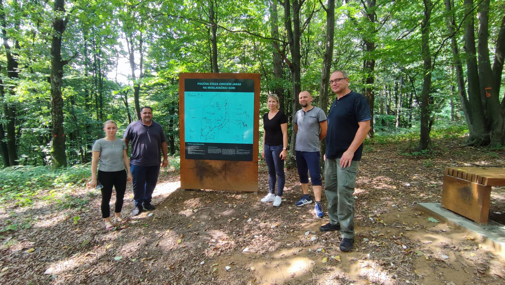 Radovi na projektu uređenja poučne staze “Crkveni jarak” na Moslavačkoj gori bliže se samom kraju
