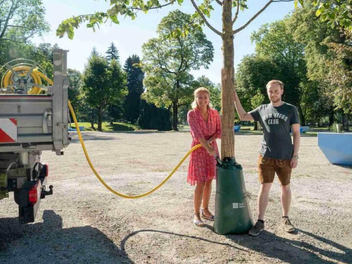 Salzburg raspoređuje vreće s vodom kako bi pomogli stablima tijekom toplinskog vala