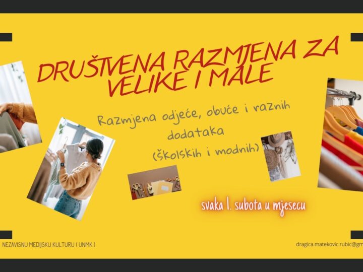 HUMANITARNO: Društvena razmjena odjeće, obuće i raznih dodataka