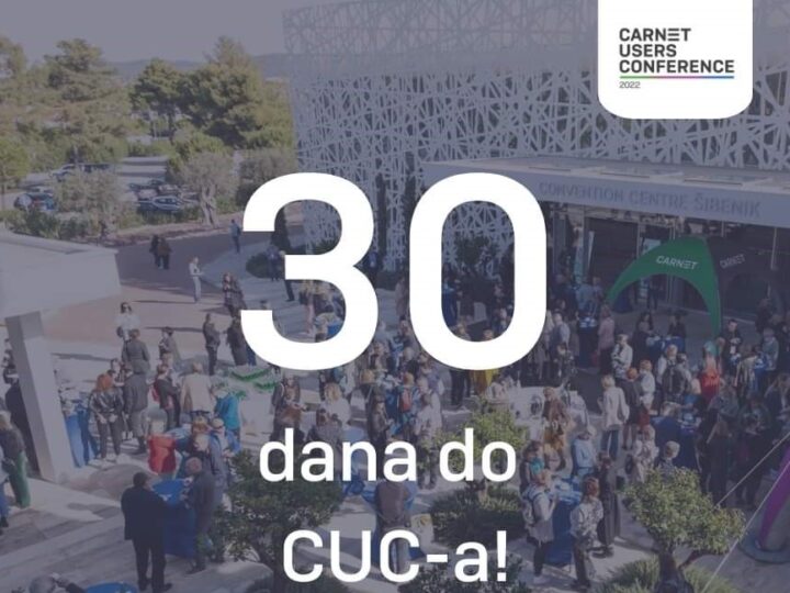 Još samo 30 dana do CARNET Users konferencije, popularnog CUC-a!