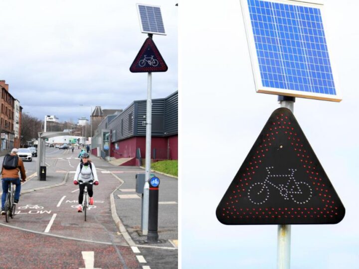 Glasgow proširuje gradom LED biciklističke sigurnosne znakove