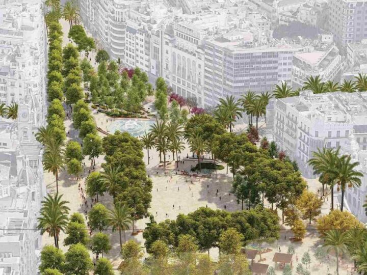 Valencija pretvara fontanu na središnjem gradskom trgu u urbanu plažu i sadi novo drveće