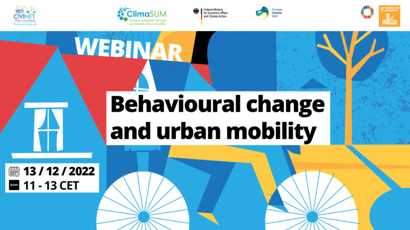 Sudjelujte na webinaru “Behavioural change and urban mobility”