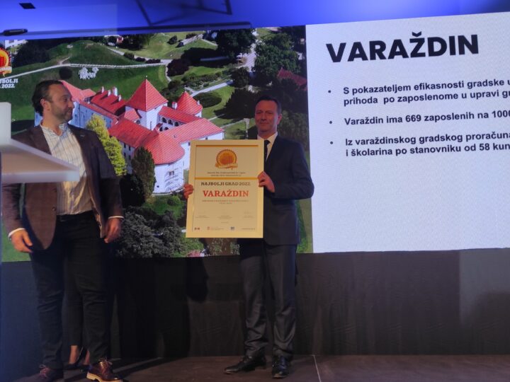 Varaždin dobitnik nagrade najboljeg velikog grada u Hrvatskoj u kvaliteti života