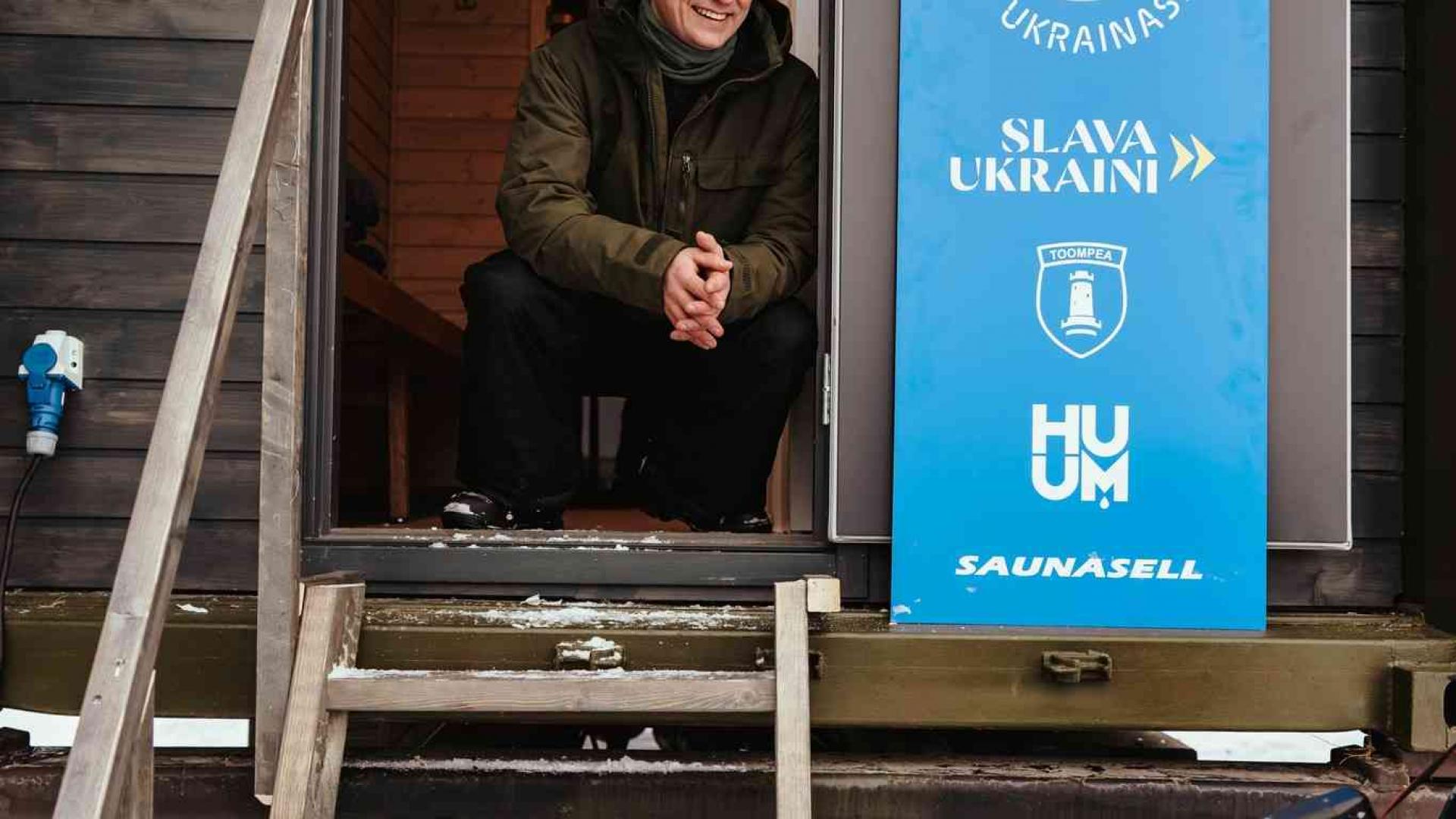 Estonija mobilnom saunom podiže moral ukrajinskih vojnika