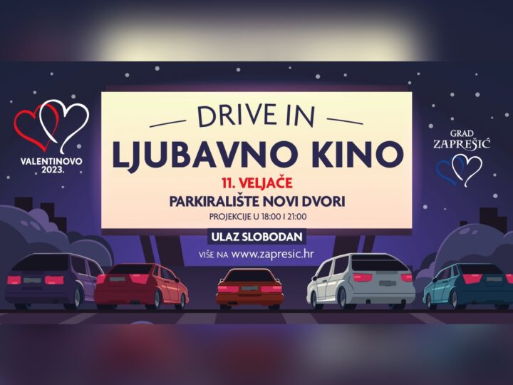 Drive in ljubavno kino u Zaprešiću za Valentinovo