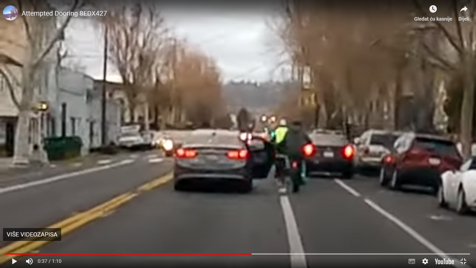 HOROR TREND U PROMETU: Pokušavaju bicikliste pogoditi vratima u vožnji…