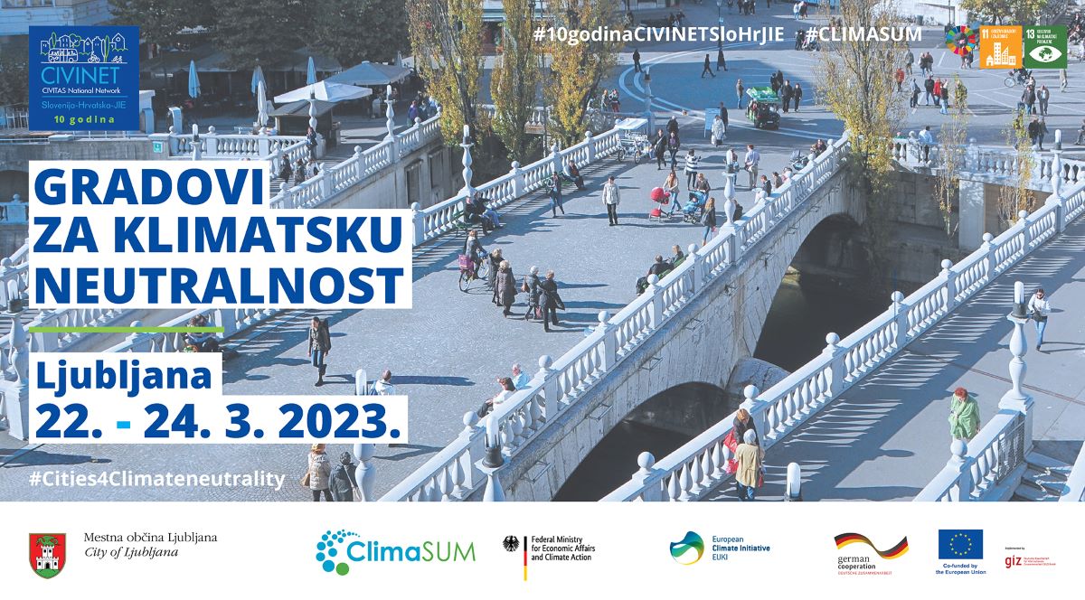 Otvorene prijave za konferenciju “Gradovi za klimatsku neutralnost” u Ljubljani!