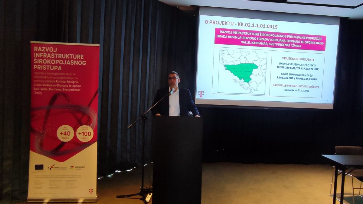 U Rovinju i okolici čak 90% domaćinstva, javnih korisnika i poduzeća dobiva širokopojasni internet