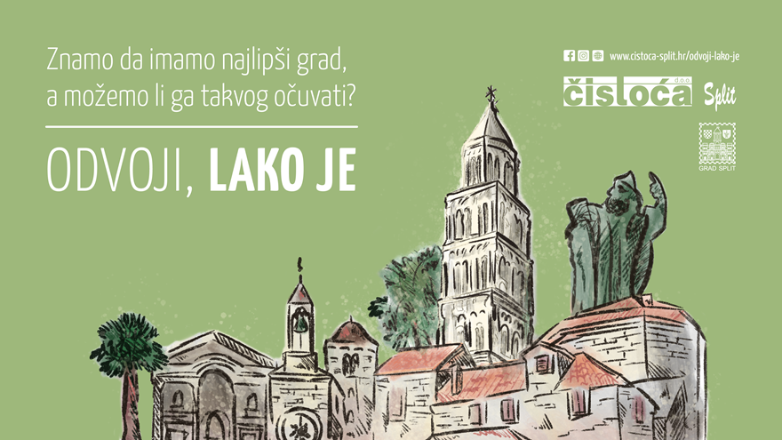 „Odvoji, lako je“: Vojko V opjevao polupodzemne spremnike u Splitu