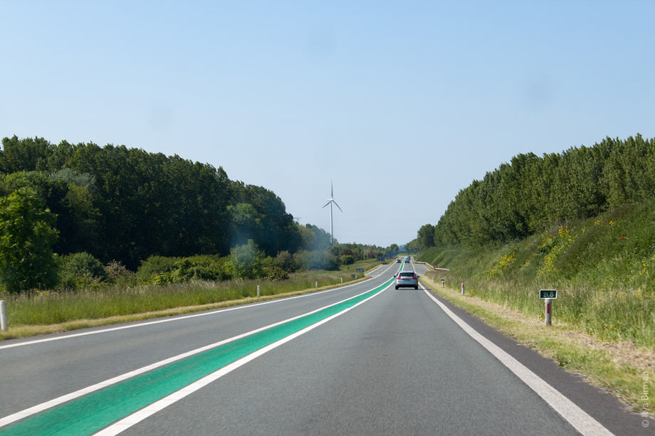 Znate li koja je funkcija zelene linije na cesti – između dvije bijele?