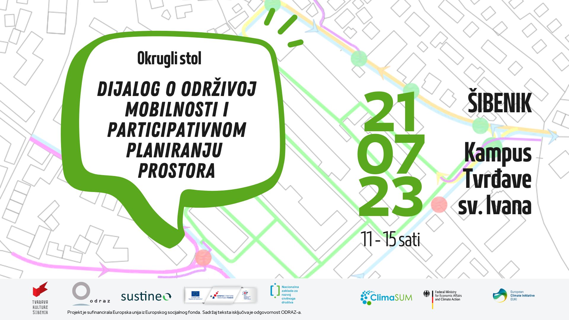 ODRAZ poziva na okrugli stol “Dijalog o održivoj mobilnosti i participativnom planiranju prostora”