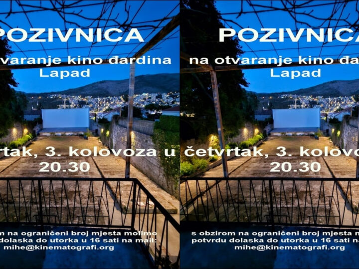 FILMSKA ČAROLIJA POD ZVIJEZDAMA „Kino đardin Lapad“ danas otvara svoja vrata