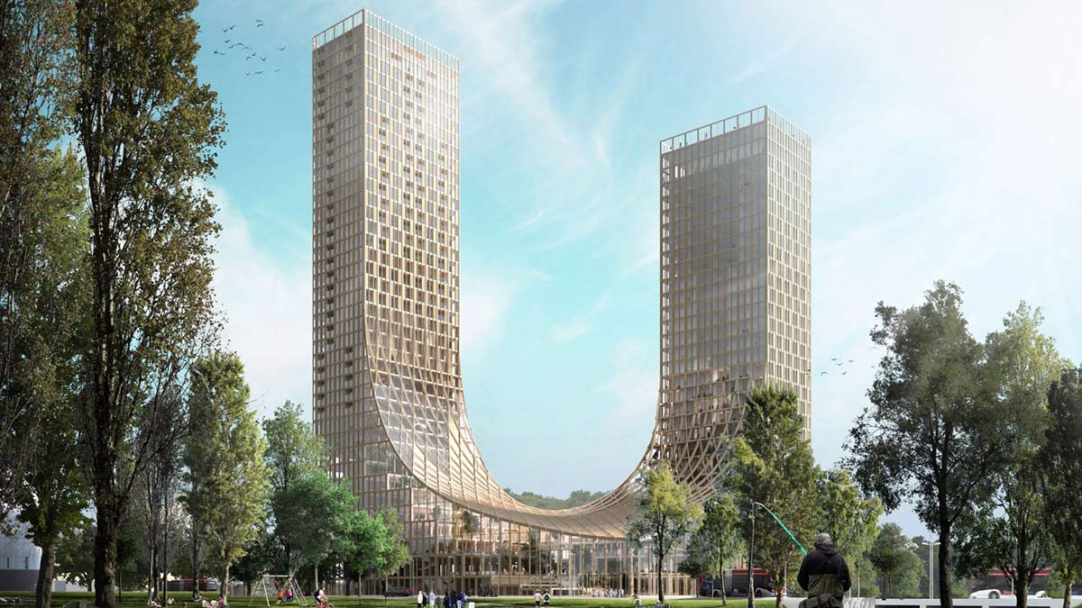 Nizozemski Twin peaks drveni neboderi