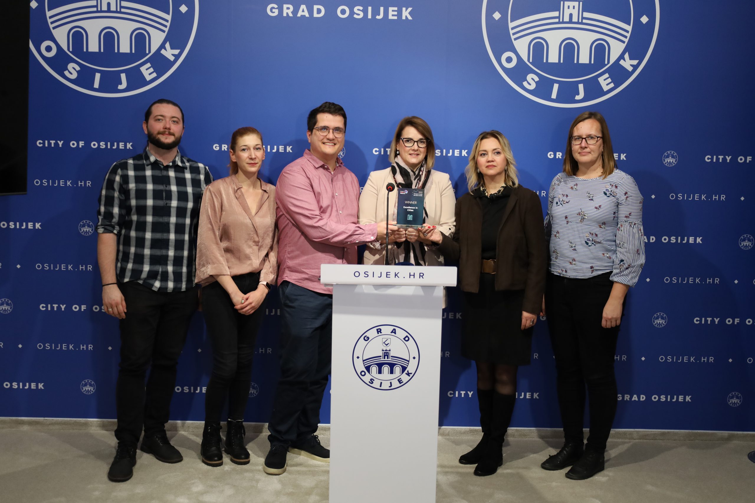 Grad Osijek i DKolektiv osvojili prestižnu nagradu European Social Services Awards za Exellence in Cities/Izvrsnost u gradovima