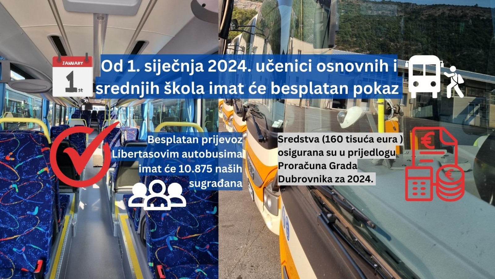 Od siječnja 2024. godine svi osnovnoškolci i srednjoškolci grada Dubrovnika imat će besplatne pokaze