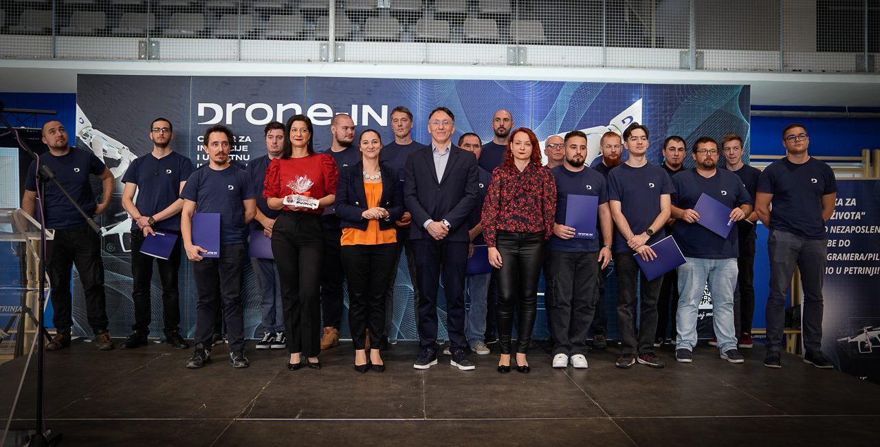 Održana promocija završnih projekata prve generacije polaznika Drone-IN Centra za inovacije i umjetnu inteligenciju Petrinja
