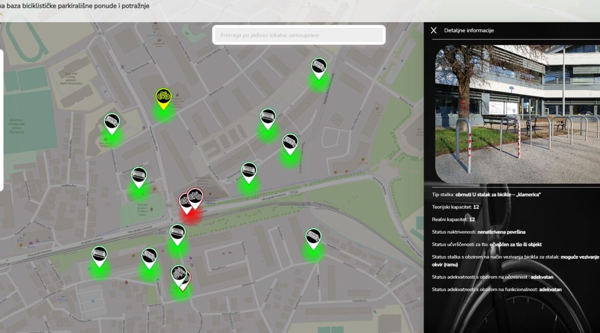 CikloParking – Projekt razvoja Nacionalne baze biciklističke parkirališne ponude i potražnje