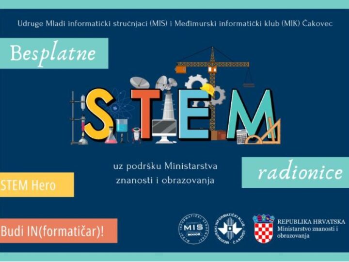 Besplatne STEM radionice za učenike – „STEM Hero“ i „Budi IN(formatičar)!“
