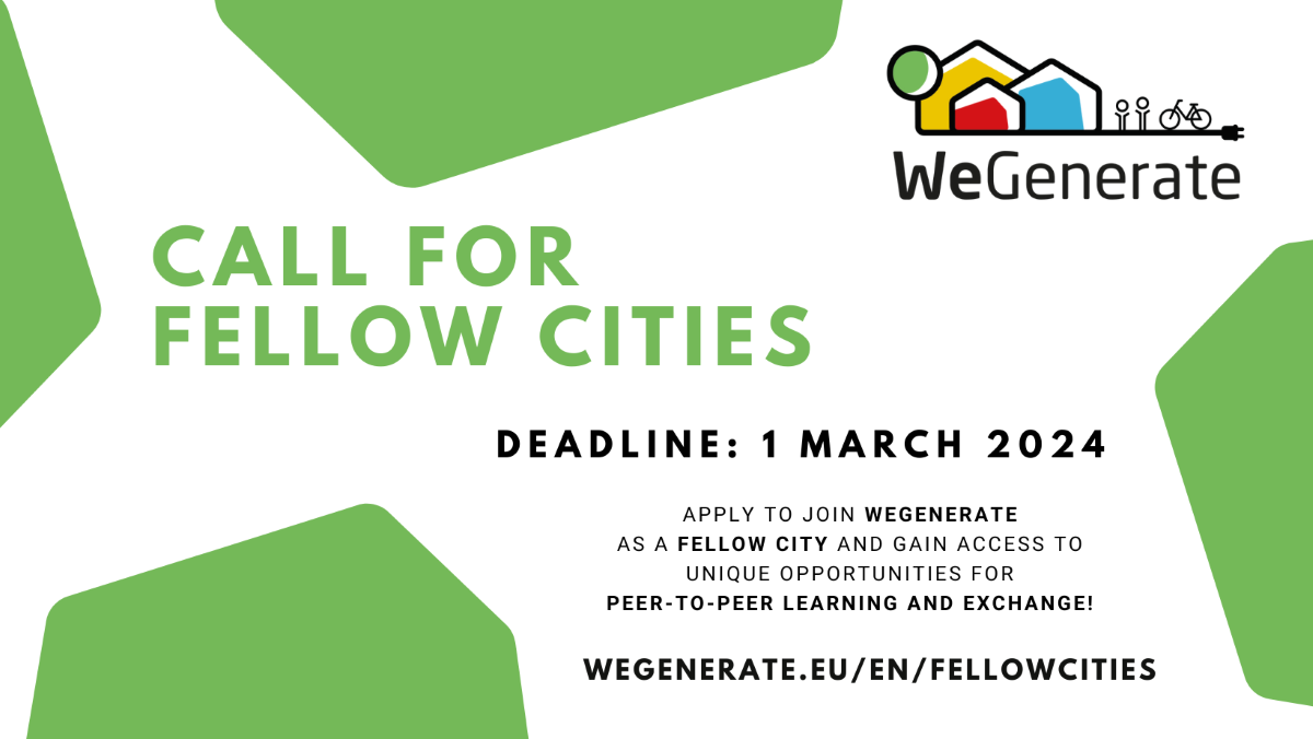 Poziv za sudjelovanje u projektu WeGenerate na prijenosu inovacija za urbanu regeneraciju