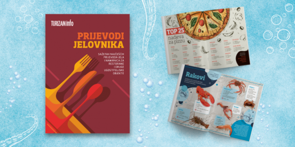 Turistička zajednica Grada Crikvenice osigurala je za ugostitelje na Rivijeri Crikvenica knjižicu „Prijevodi jelovnika“