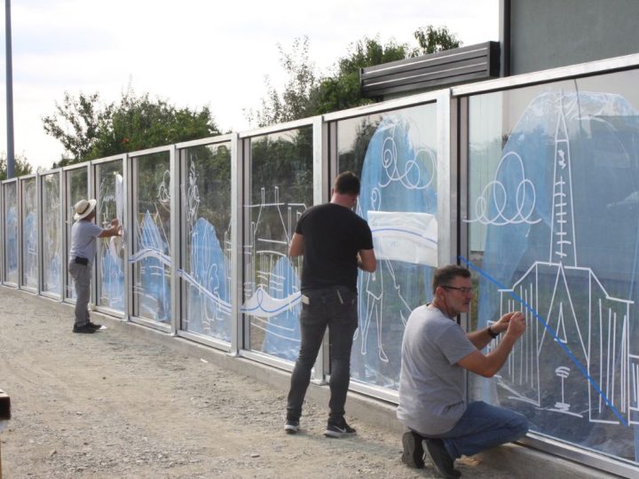 Uz novo kružno raskrižje postavljen bukobran oslikan motivima Čakovca