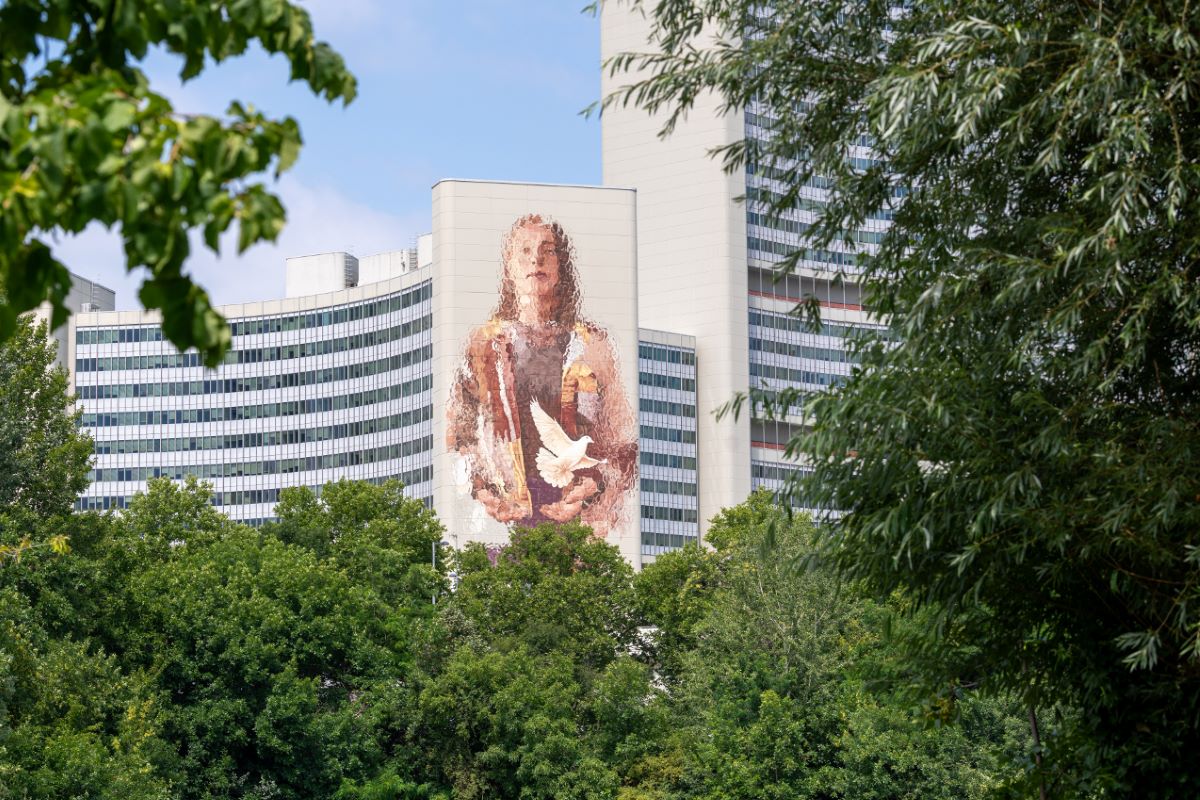 Bečki međunarodni centar novim muralom šalje poruku mira