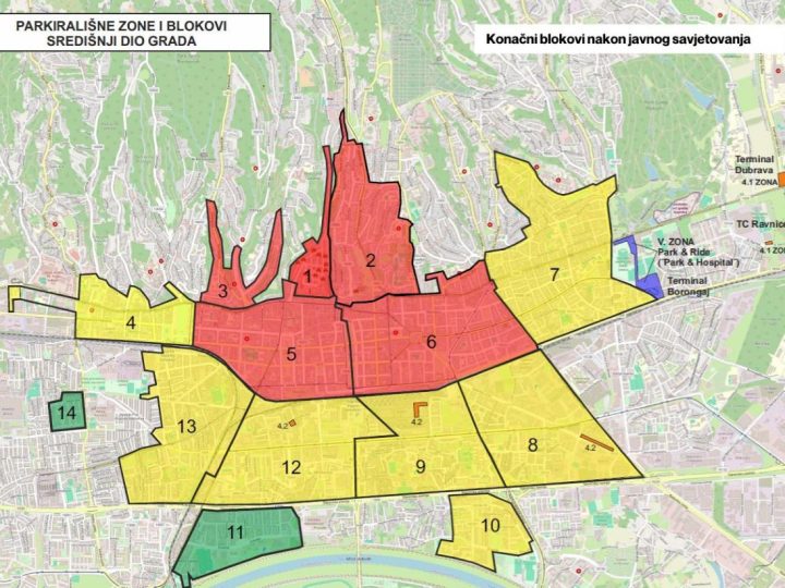 Primjena novog sustava blokovskog parkiranja u Zagrebu počinje 26. listopada