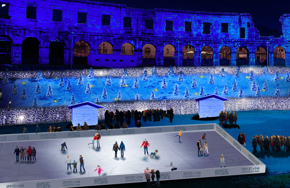 Spektakularni prizori tijekom Adventa u pulskoj Areni!