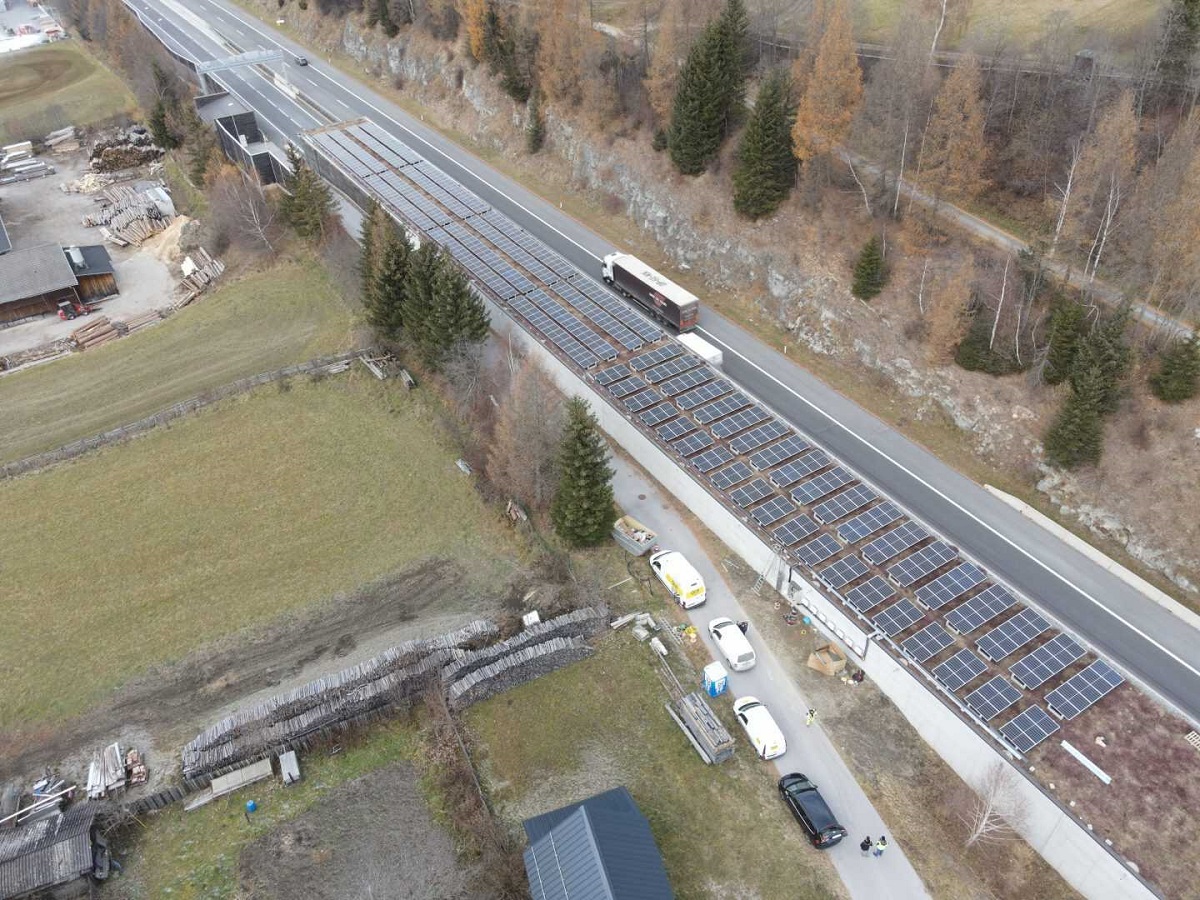 Solarna elektrana na tunelu na autocesti