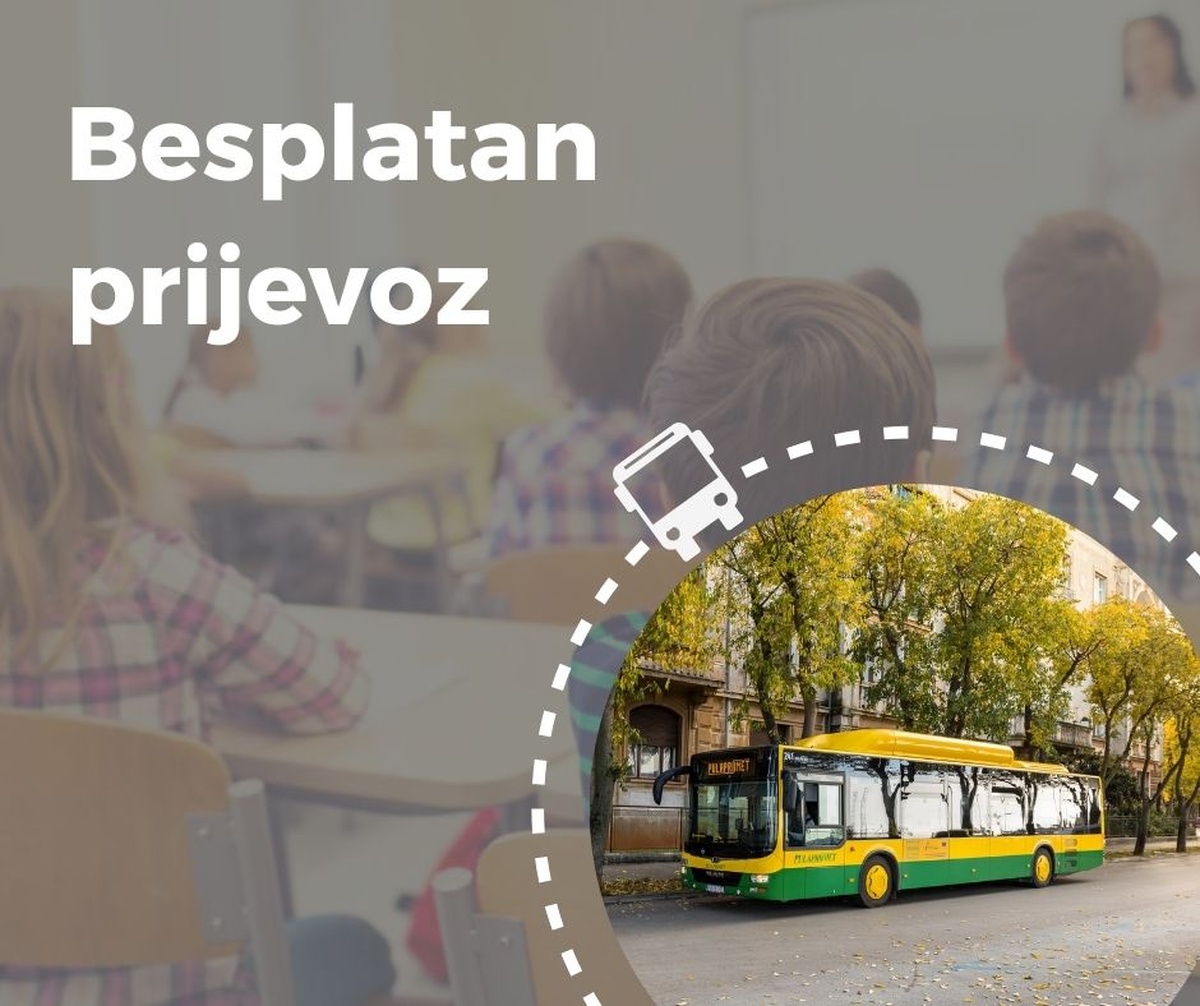 Od 1. siječnja besplatan javni prijevoz za učenike i studente u Puli